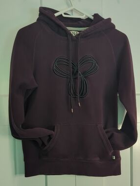 TNA Women's Hooded Sweatshirt in Deep Plum - Casual Pullover Size M